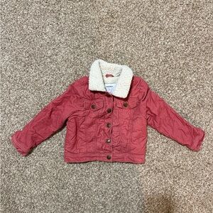 Cozy Pink Corduroy Jacket with Sherpa Lining